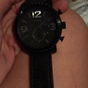 Fossil mens watch with compass